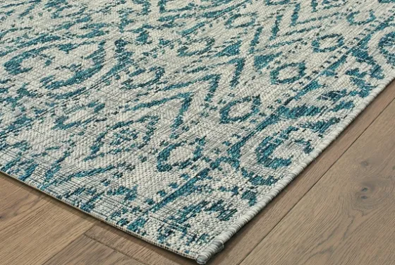 Azure Terrace Sun Shower Outdoor Area Rug, 5X8-Kirkland's Home Cheap