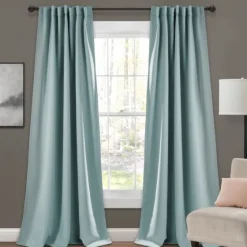 Back Tab Blackout Curtain Panel Set, 95 In.-Kirkland's Home Clearance