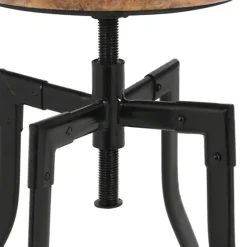 Backless Mango Wood Adjustable Bar Stool-Kirkland's Home Cheap