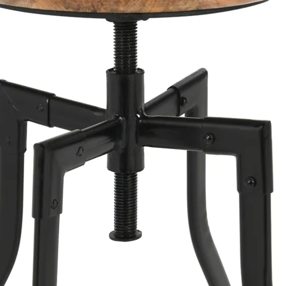 Backless Mango Wood Adjustable Bar Stool-Kirkland's Home Cheap