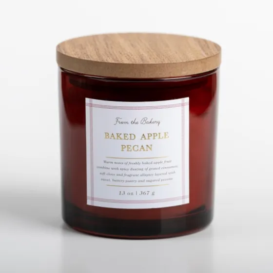 Baked Apple Pecan Triple Wick Jar Candle-Kirkland's Home Clearance