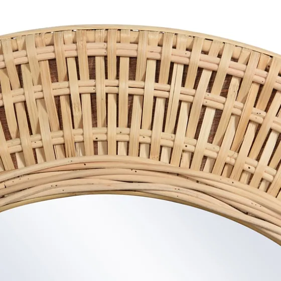 Bamboo Breeze Woven Wall Mirror-Kirkland's Home New