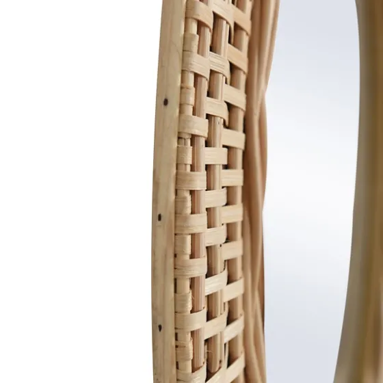 Bamboo Breeze Woven Wall Mirror-Kirkland's Home New