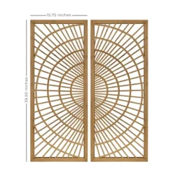 Bamboo Sunburst 2-Pc. Wall Panels-Kirkland's Home Store