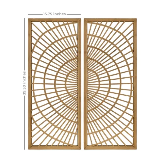 Bamboo Sunburst 2-Pc. Wall Panels-Kirkland's Home Store