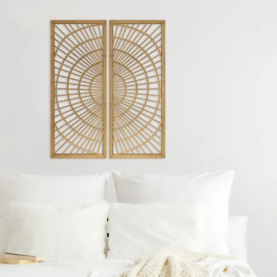 Bamboo Sunburst 2-Pc. Wall Panels-Kirkland's Home Store