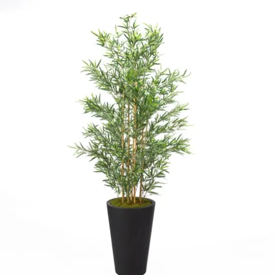 Bamboo Tree In Round Black Planter-Kirkland's Home Sale