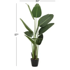 Banana Tree In Ribbed Rock Planter-Kirkland's Home Shop