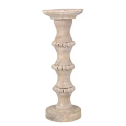 Banded Bead Wood Candle Holder, 15 In.-Kirkland's Home Best Sale