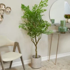 Banyan Tree In Ribbed Rock Planter-Kirkland's Home Shop