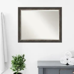 Bark Rustic Char Frame Beveled Mirror-Kirkland's Home Hot