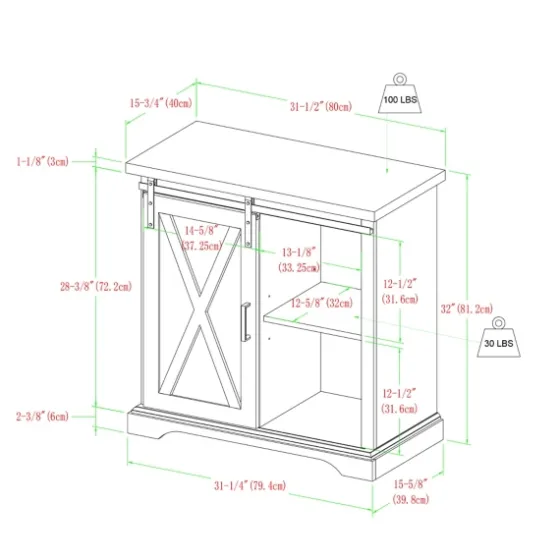 Barn Door Cabinet-Kirkland's Home Online