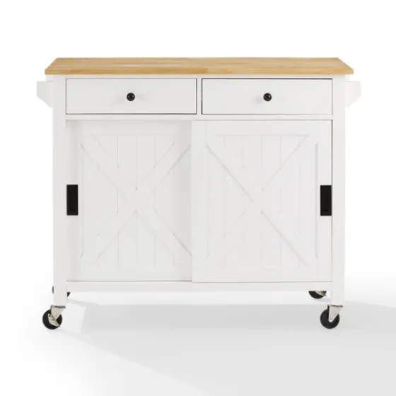Barn Door Kitchen Cart-Kirkland's Home Online