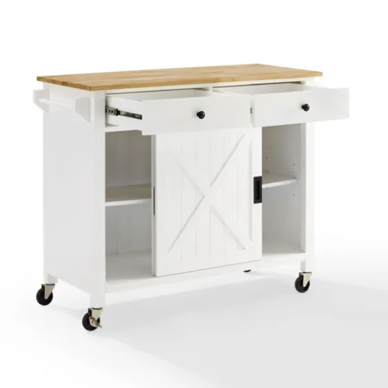 Barn Door Kitchen Cart-Kirkland's Home Online