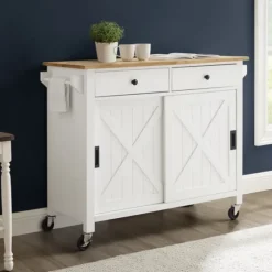 Barn Door Kitchen Cart-Kirkland's Home Online