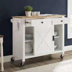 Barn Door Kitchen Cart-Kirkland's Home Online