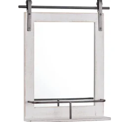 Barn Door Mirror With Shelf-Kirkland's Home Clearance