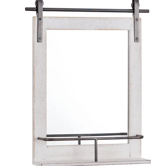 Barn Door Mirror With Shelf-Kirkland's Home Clearance