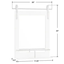 Barn Door Mirror With Shelf-Kirkland's Home Clearance