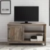 Barn Door Wash Tv Stand With Open Shelves-Kirkland's Home Shop