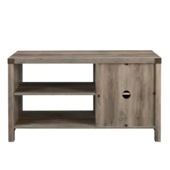 Barn Door Wash Tv Stand With Open Shelves-Kirkland's Home Shop