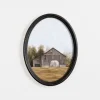 Barn Landscape Oval Framed Art Print-Kirkland's Home Best Sale