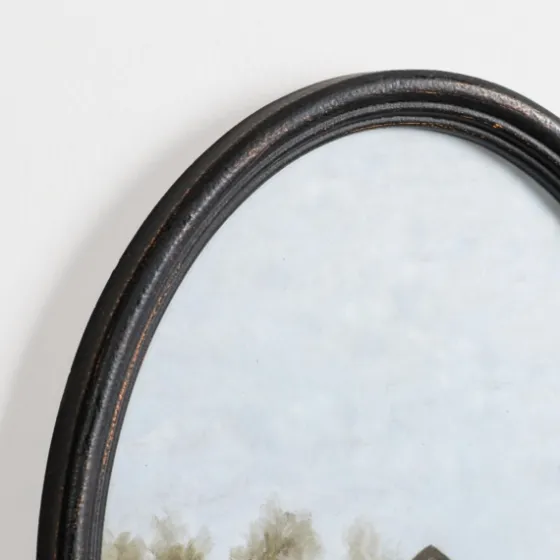 Barn Landscape Oval Framed Art Print-Kirkland's Home Best Sale