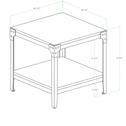 Barnwood Angle Iron Accent Tables, Set Of 2-Kirkland's Home Hot