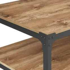 Barnwood Angle Iron Coffee Table-Kirkland's Home Discount