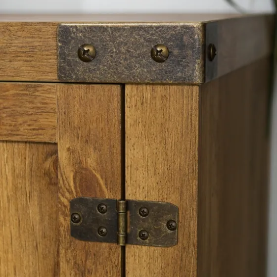 Barnwood Barn Doors Tv Stand-Kirkland's Home Cheap