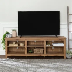 Barnwood Tv Stand, 70 In.-Kirkland's Home Discount