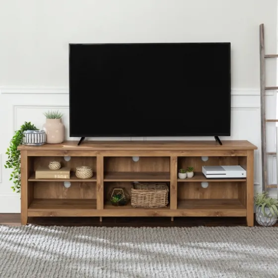 Barnwood Tv Stand, 70 In.-Kirkland's Home Discount