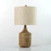 Barrett Ribbed Wood Table Lamp-Kirkland's Home Online