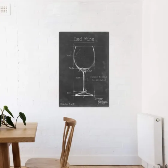 Barware Blueprint Iii Canvas Art Print, 18X26 In.-Kirkland's Home Store