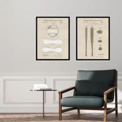 Baseball Patents Framed Art Prints, Set Of 2-Kirkland's Home Best Sale