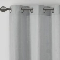 Basketweave Curtain Panel Set, 84 In-Kirkland's Home Discount