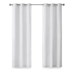 Basketweave Curtain Panel Set, 84 In-Kirkland's Home Outlet
