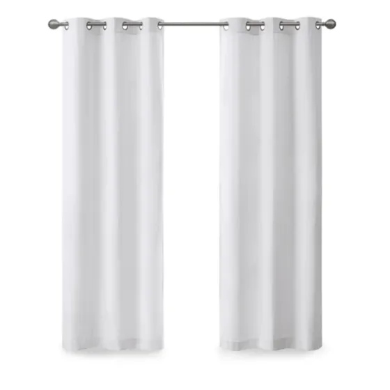 Basketweave Curtain Panel Set, 84 In-Kirkland's Home Outlet