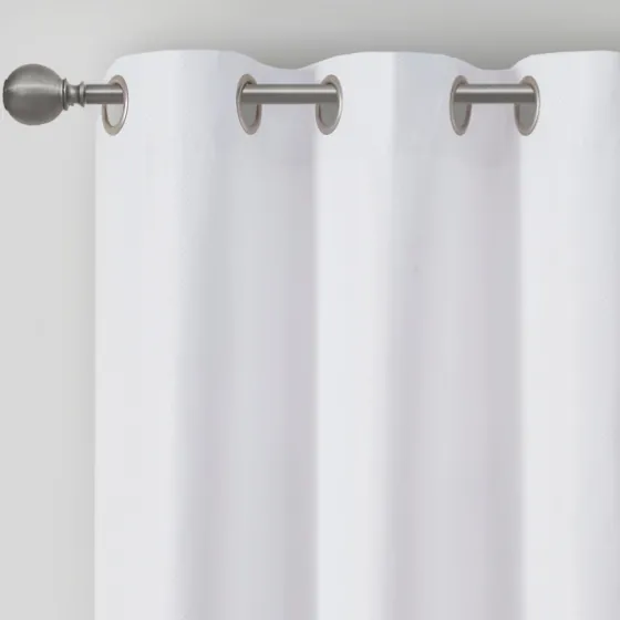 Basketweave Curtain Panel Set, 84 In-Kirkland's Home Outlet