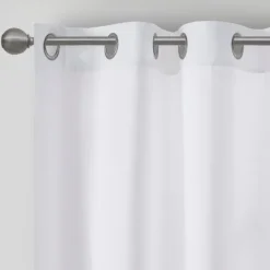 Basketweave Curtain Panel Set, 84 In-Kirkland's Home Outlet