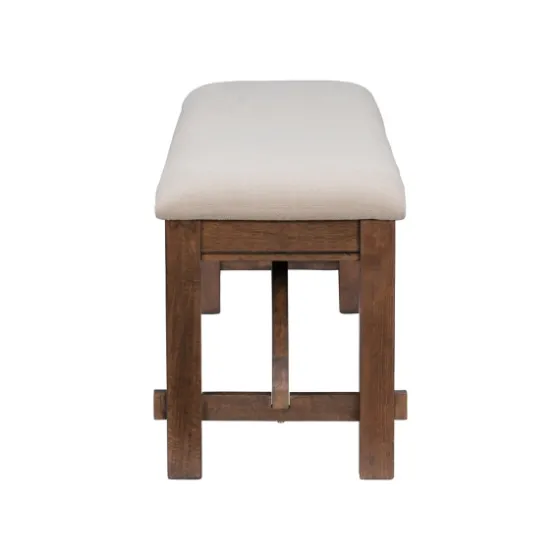Basketweave Upholstered Wood Bench-Kirkland's Home Cheap