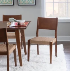 Basketweave Wood Dining Chairs, Set Of 2-Kirkland's Home Fashion