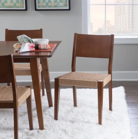 Basketweave Wood Dining Chairs, Set Of 2-Kirkland's Home Fashion