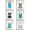 Bathing Suits I Framed Art Prints, Set Of 6-Kirkland's Home New