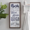Bathroom Rules Typography Wall Plaque-Kirkland's Home Cheap