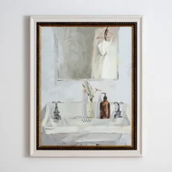 Bathroom Scene Framed Art Print-Kirkland's Home New