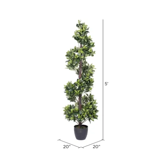 Bay Leaf Spiral Potted Tree, 60 In.-Kirkland's Home Best