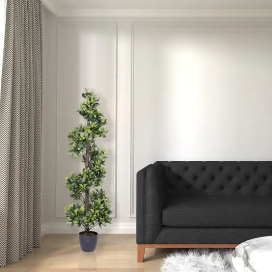Bay Leaf Spiral Potted Tree, 60 In.-Kirkland's Home Best