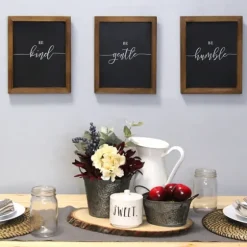 Be Framed Wall Plaques, Set Of 3-Kirkland's Home Clearance