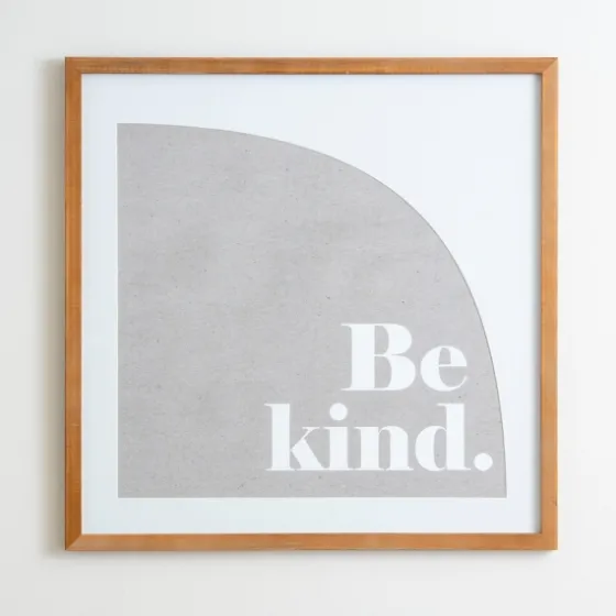 Be Kind Framed Wall Plaque-Kirkland's Home Discount
